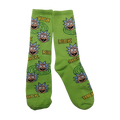 Medias Tejidas Rick and Morty fondo verde - Cosmic Socks