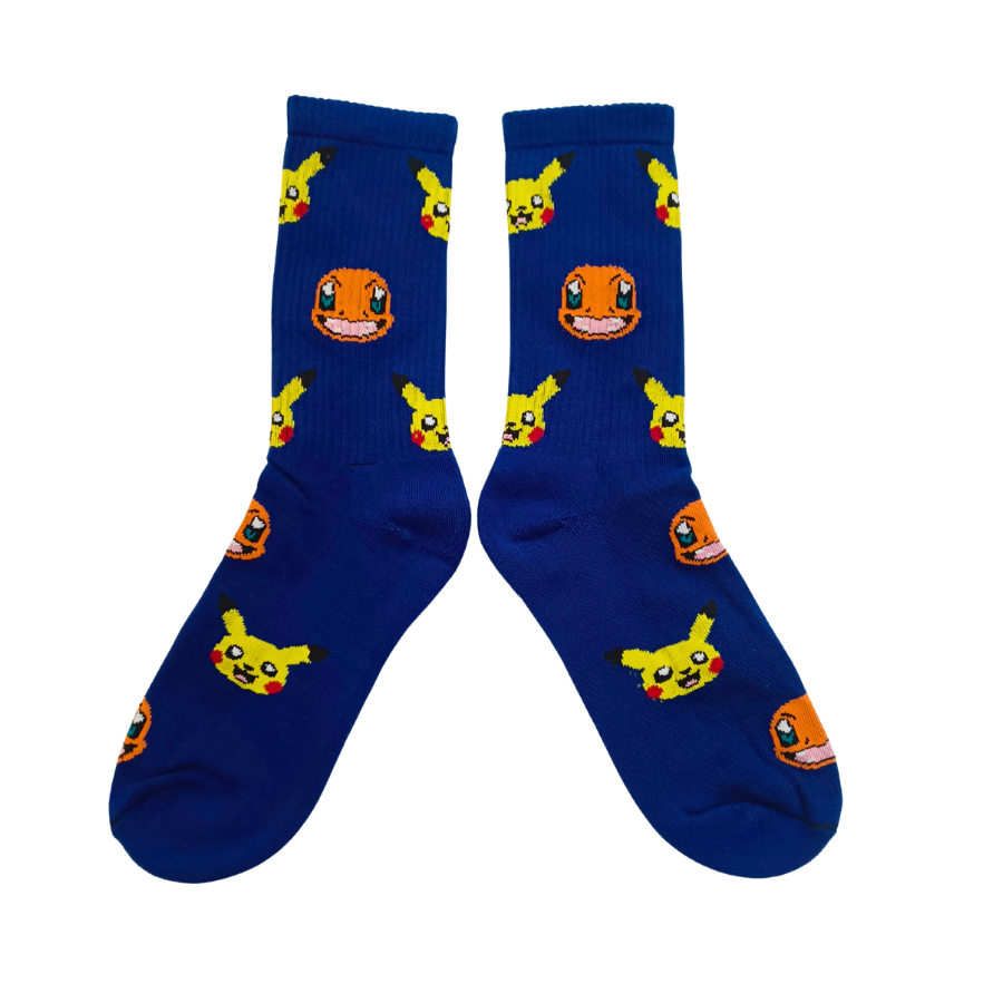 Medias Tejidas Pokemon Charmander Pikachu - Cosmic Socks