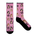 Medias Largas Black Pink rostros
