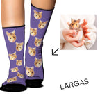 Medias Personalizadas Fondo Color