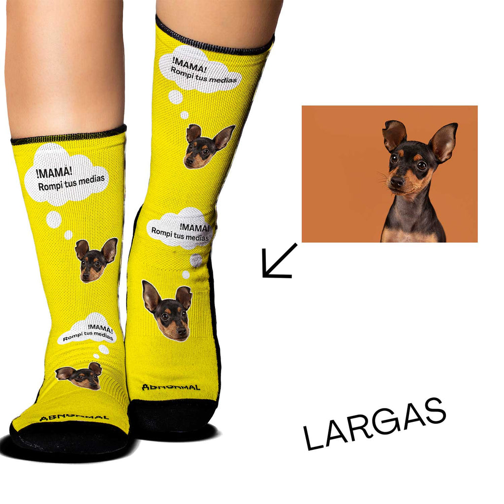 Medias Personalizadas Foto + Frase Personalizable