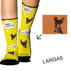 Medias Personalizadas Foto + Frase Personalizable