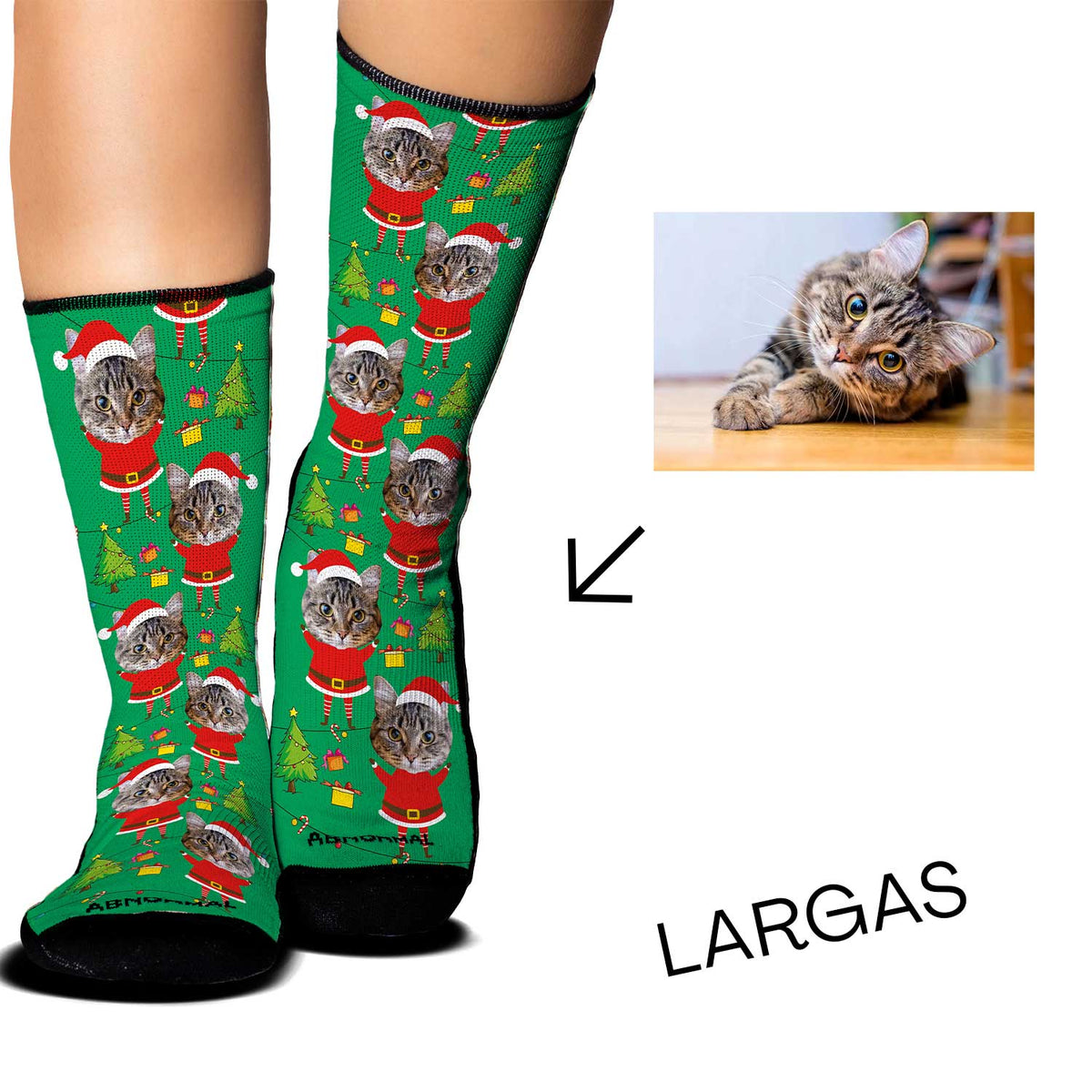 Medias Personalizadas Navidad - Santa Claus