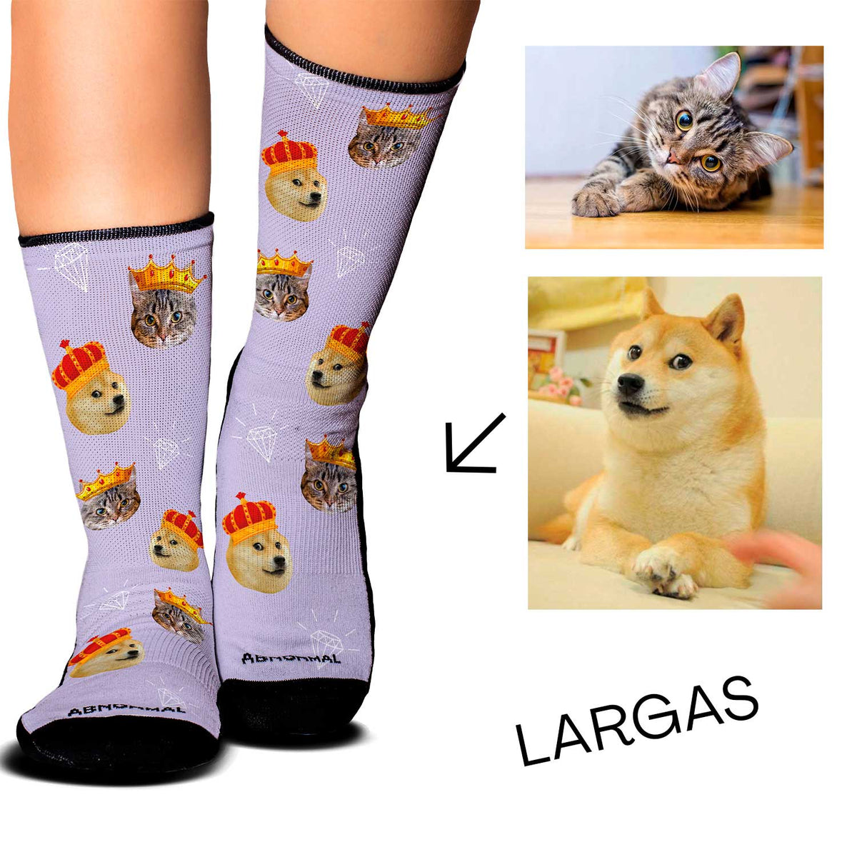 Medias Personalizadas - San Valentín- Parejas Rey y Reina