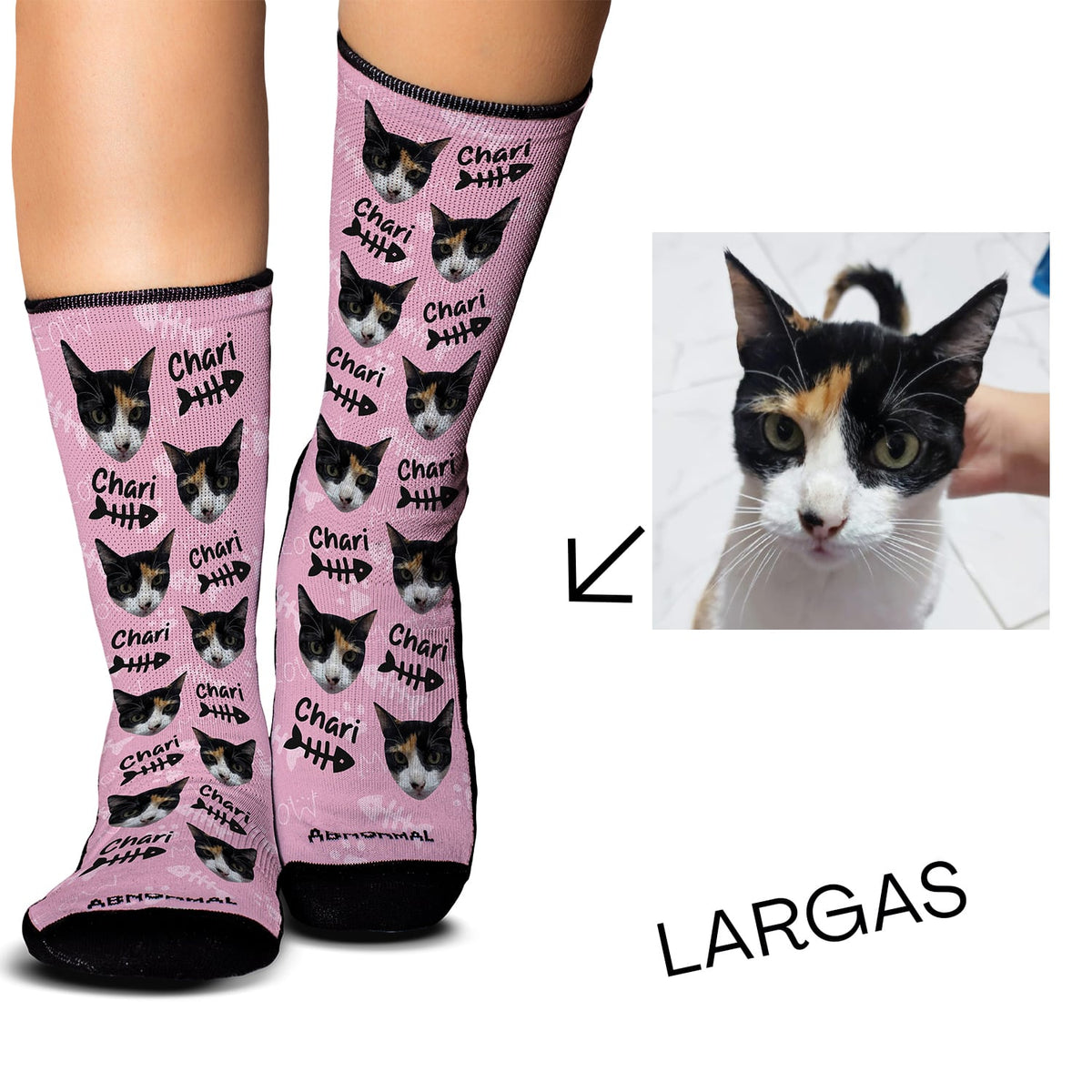 Medias Personalizadas Gato con nombre