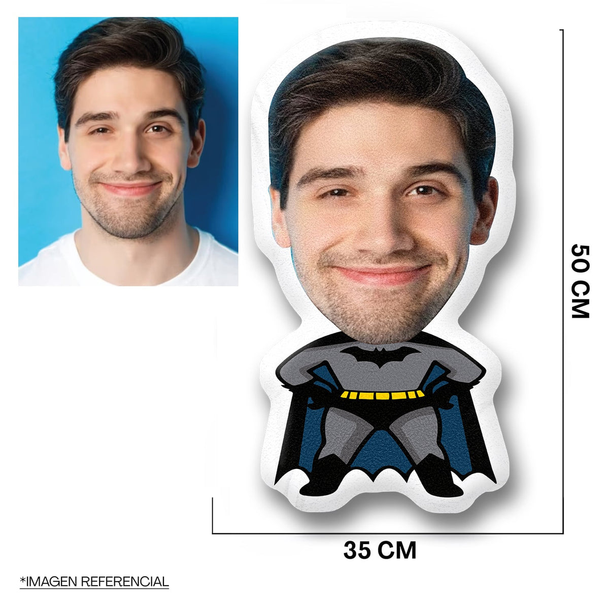 Cojines Silueta Personalizado Superhéroe Batman