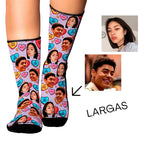 Medias Personalizadas -  San Valentín- Sweethearts - Caramelos