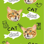 Medias Personalizadas Cat Dad  Papá Gato