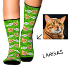 Medias Personalizadas Cat Dad  Papá Gato