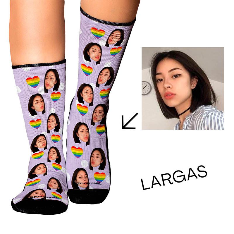 Medias Personalizadas Corazones Pride Love