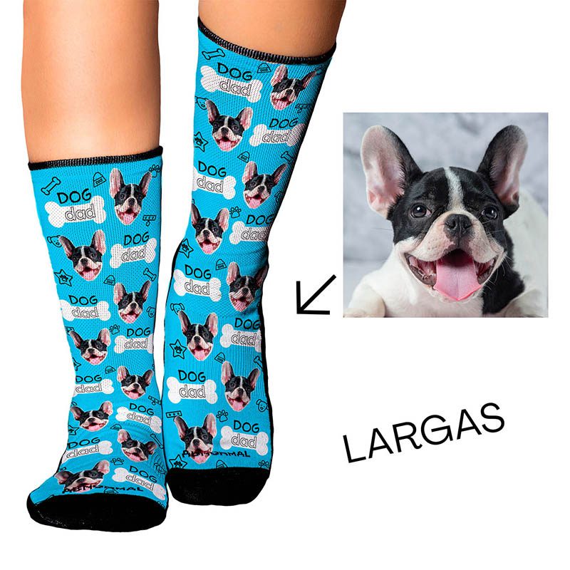 Medias Personalizadas Dog Dad  Papá Perro