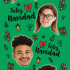 Medias Personalizadas Feliz Navidad Frase