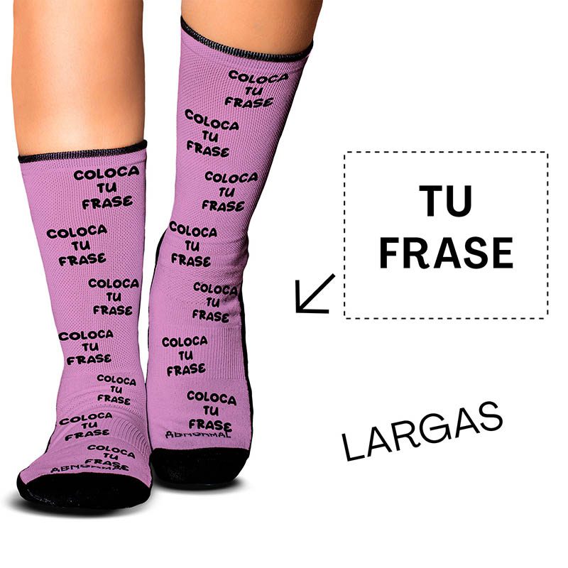 Medias Personalizadas Fondo Color