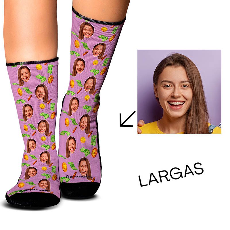 Medias Personalizadas Fondo Dinero