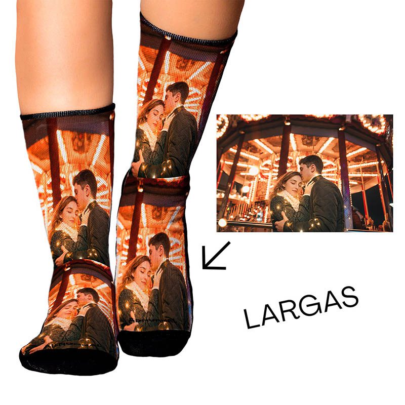 Medias Personalizadas Foto Larga