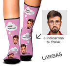 Medias Personalizadas Foto + Frase Personalizable