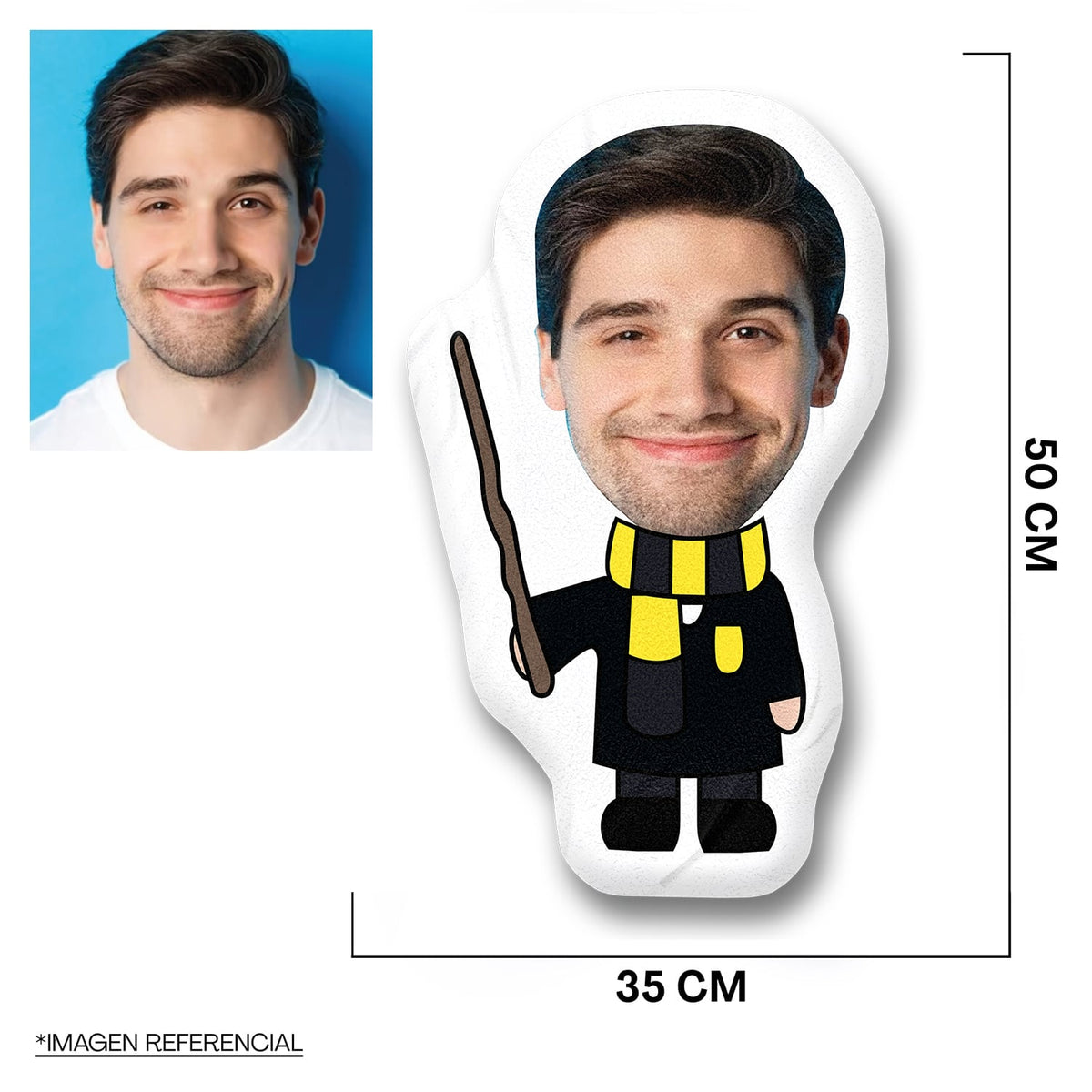 Cojines Silueta Personalizado Hufflepuff Harry Potter