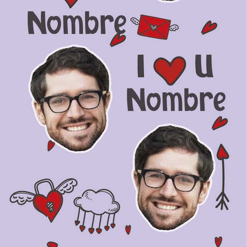 Medias Personalizadas I Love You nombre