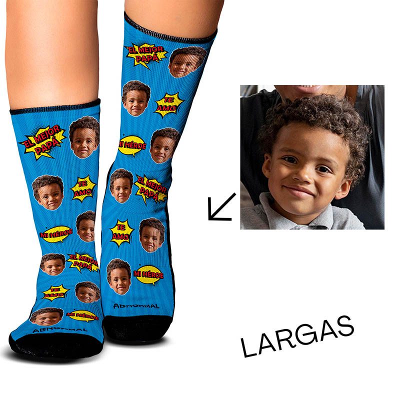 Medias Personalizadas El Mejor Papá - Cómic