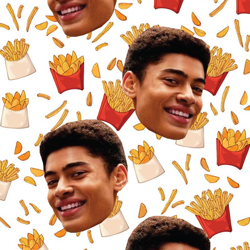 Medias Personalizadas Fondo Papas Fritas