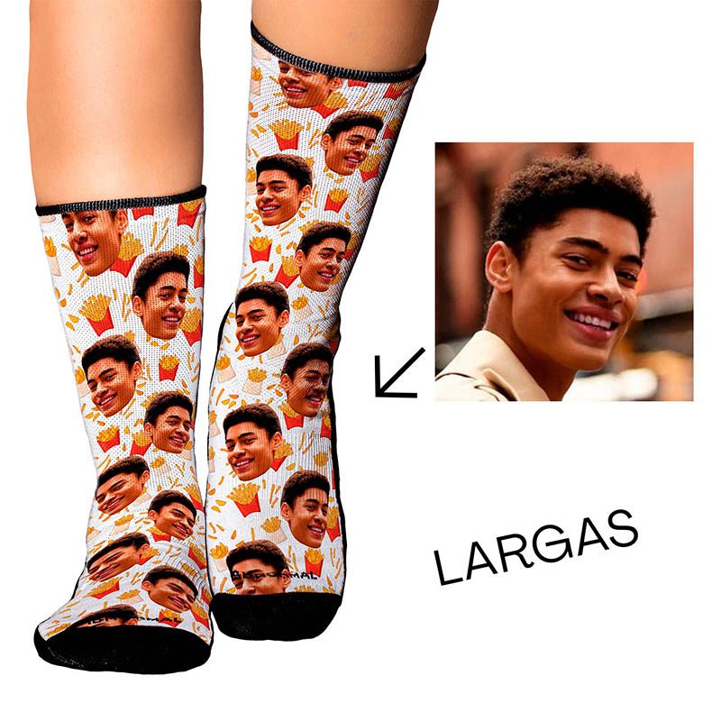 Medias Personalizadas Fondo Papas Fritas